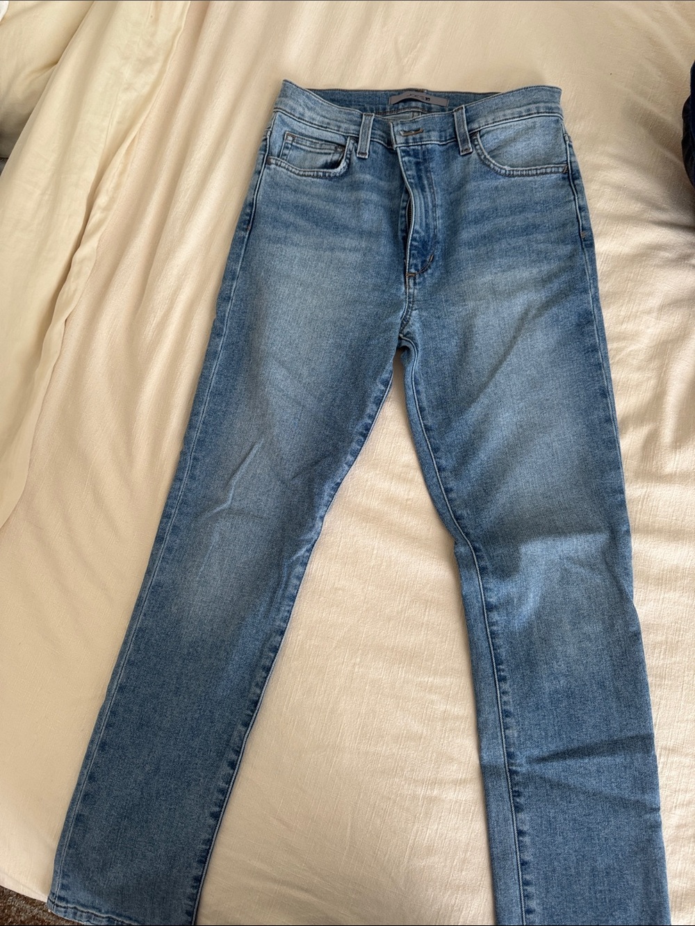 Joe's Jeans Light Blue Denim Waist Label Detail